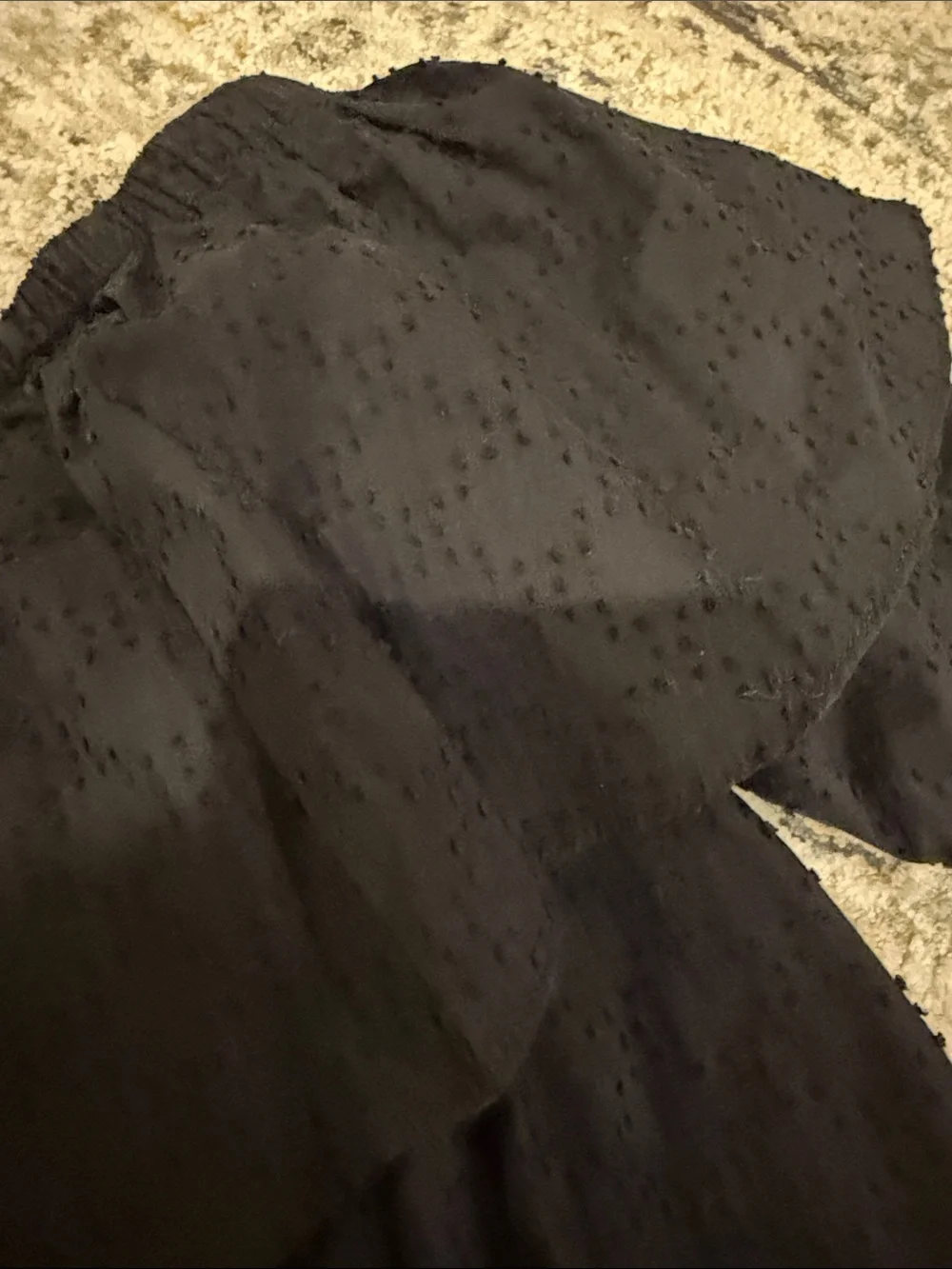 Michael Kors Black Off-Shoulder Ruffle Top